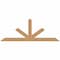 Ekena Millwork Saratoga Smooth Timber Gable Bracket, Western Red Cedar, 96"W x 36"H x 3 1/2"D x 5 1/2"F, 9/12 Pitch GBW096X36X0406SAR00SWR - alternate 1